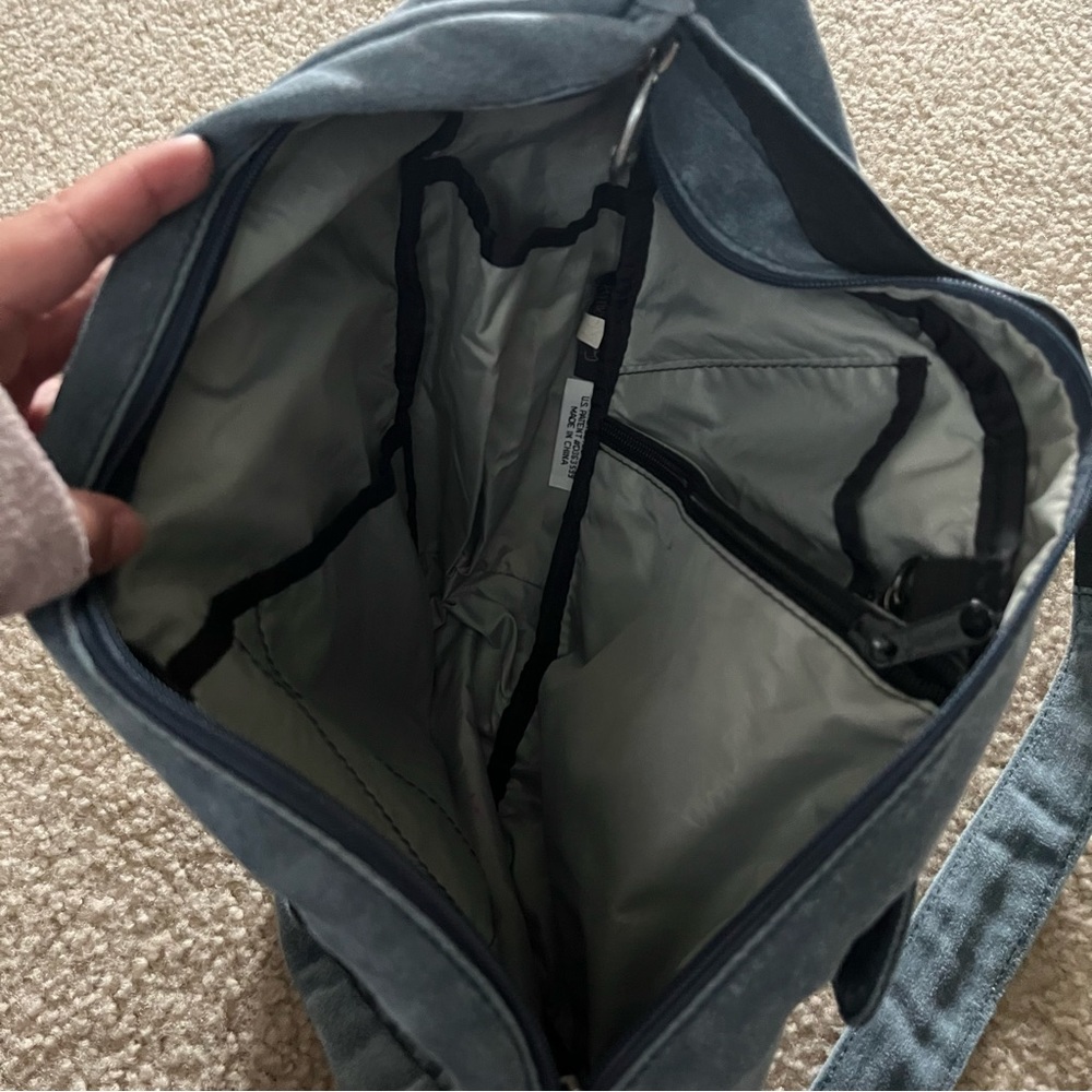 Ameri Bag | Healthy Back Bag Suede Blue Sling - image 5